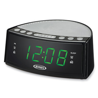 Digital Electric Tabletop Clock with Alarm in Black