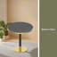 Table bistro ronde de 31,5 pouces avec plateau en faux marbre et plateau en métal robuste, facile à assembler, diamètre de la structure en métal robuste-1342787970-1342787975