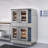 38 in. Double Commercial Natural Gas Convection Oven with Stacking Kit and Casters (KM-DCCO54-NGC)