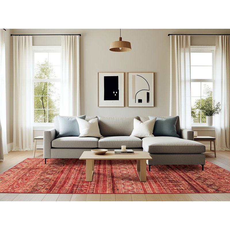Abstract Indoor Rug, Rectangle 6' x 9'