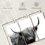 BW Highland Cow Wall Art, reproduction d'art sur toile-642309419