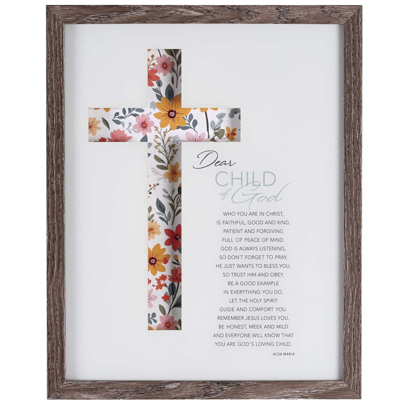 Art mural encadré, "Child of God Girl"