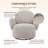 35" W Upholstered Armchair 360° Swivel Barrel Chair-1225659940