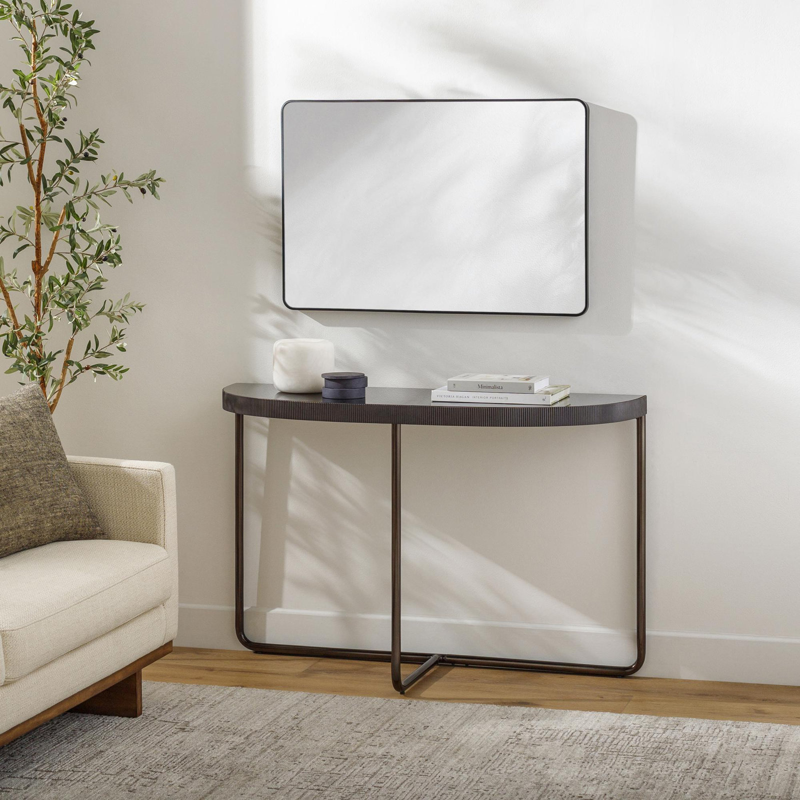 Athea 48" Console Table, Black