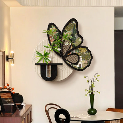 Black + White Free Form Sandstone Wall art