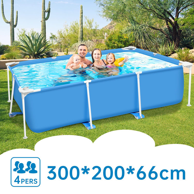 rectangle above ground swimming pool