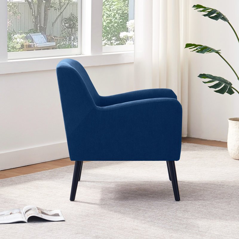 27"W Polyester Upholstered Accent Chair(Set Of 2), Blue