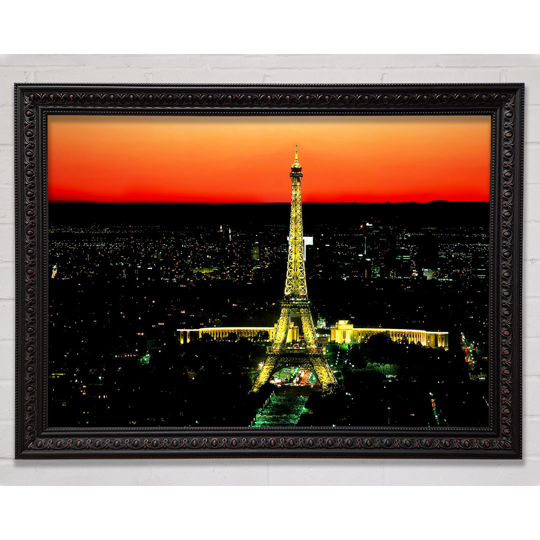 Paris Eiffelturm Silveren Nights - Druck