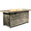 Foyer de table 50000Btu avec construction en acier et housse de pluie 24,53 po de hauteur faite pour l'extérieur