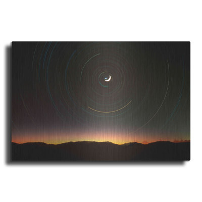 Lune et étoile du nord par Thomas Haney - photographie sans cadre