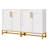 Modern Sideboard Buffet Storage Cabinet With Adjustable Shelves