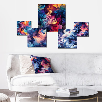 Crusse - Ensemble d'art mural abstrait de 5