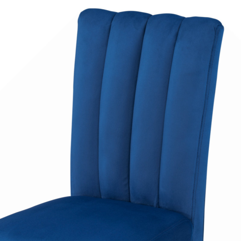 Ensemble de salle à manger carré L 36 po x l 36 po Lamarca, Bleu et noir, Bleu et noir