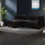 Canapé modulaire noir spacieux avec rangement, revêtement en chenille de qualité supérieure, style moderne pour le salon