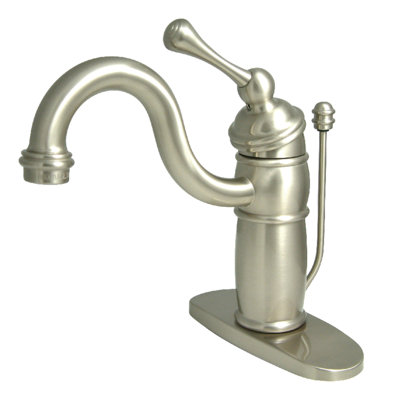 Single Hole Bathroom Faucet with Drain Assembly