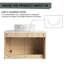 Meuble-lavabo mural 29 1/2 po - 5 options de lavabo couleur, armoire en bois clair et plateau en pierre reconstituée (Type C)-1374625993