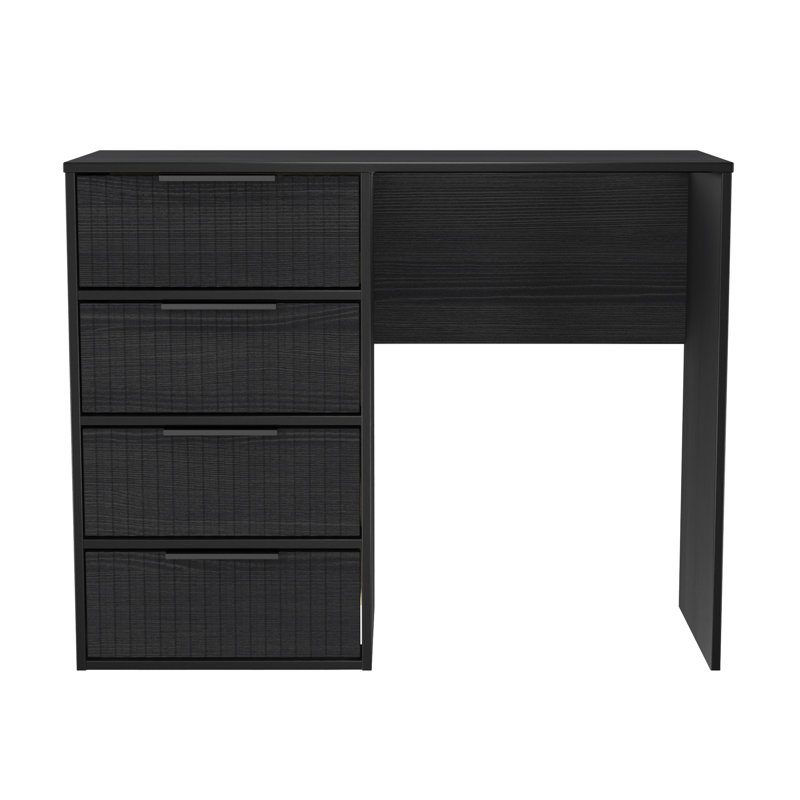 Takirra 4 Drawer Vanity, Black