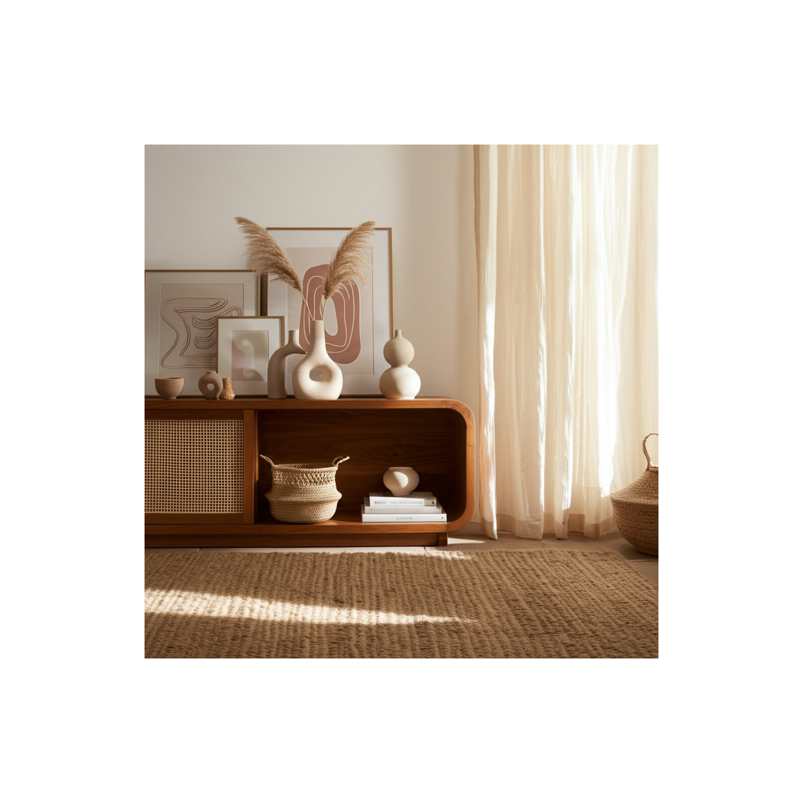 9'' Ceramic / Porcelain Table Vase, Textured Ivory/Beige