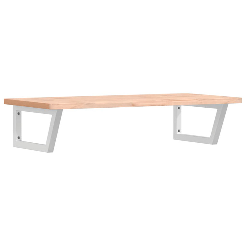 Arihanna 100cm Solid Wood Bathroom Vanity Top, Beech/White