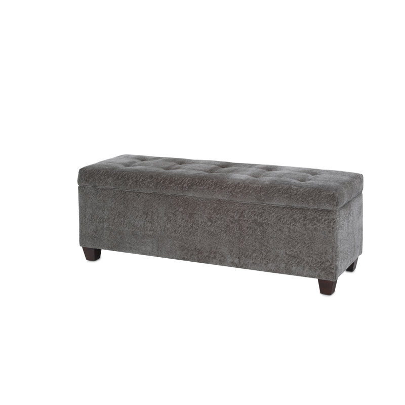 Banc de rangement à couvercle rabattable Cappiello, Sable