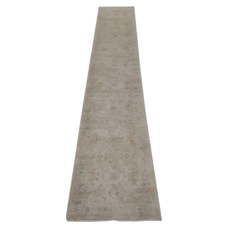 Daugherty Hand Knotted 3x17 Ivory Runner
