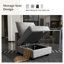 Canapé modulaire réversible en L avec repose-pieds avec rangement Manusite-317393416