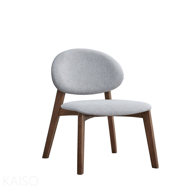 Chaise d'appoint au fini gris clair et noyer (ensemble de 2), Light Grey,Walnut, Light Grey,Walnut