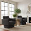 Fauteuil d'appoint pivotant noir-1340019441