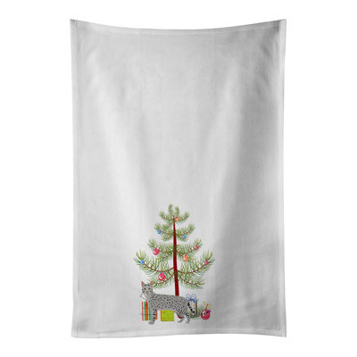 Ensemble de 2 serviettes de cuisine égyptiennes Mau Merry Christmas