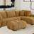 Rectangular Upholstered Tufted Ottoman-1373603971