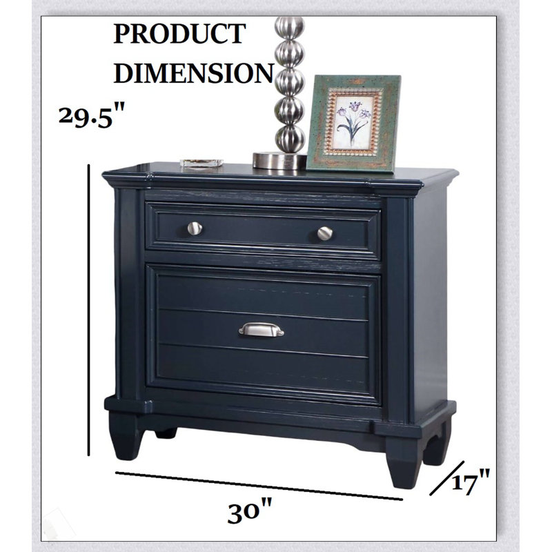 Mobilier de chambre à coucher de style transitionnel 1 pièce