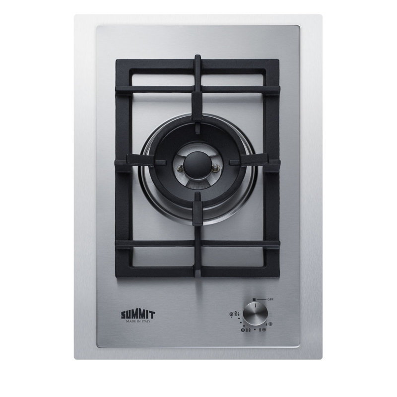 Summit Appliance Stainless Steel Gas 1 Burner Cooktop with Dual Size Power Burner