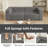 Boneless 78" Luxury Corduroy Large Compression Module Deep Couch Living Room Sofa-490825194