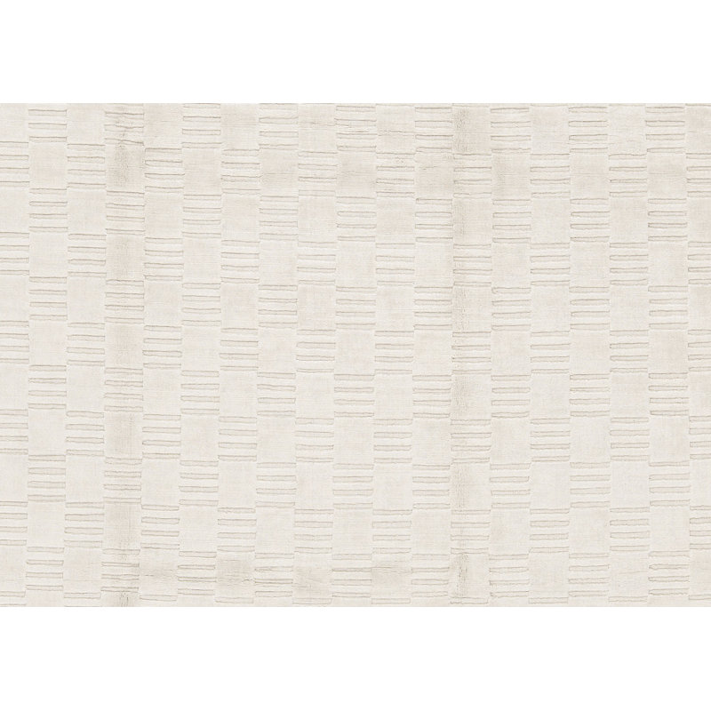 Tapis beige noué à la main de haute qualité