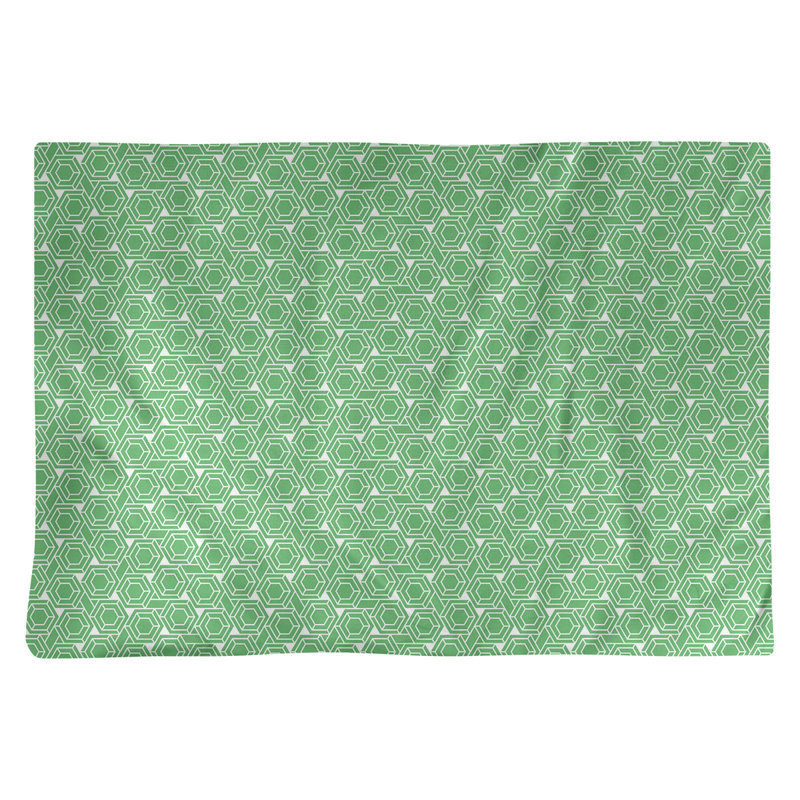 Napperon en treillis hexagonal alternatif de 18 po, Vert