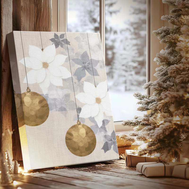 Pearled Evergreen Serenade-Premium Gallery Wrapped Canvas, 36" H x 24" W