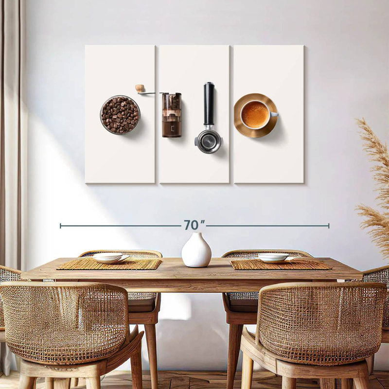 Coffee Equipment Lineup, 36" H x 57" W