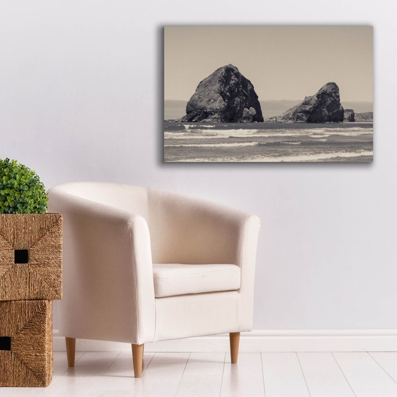 «Rocky Shores» par Nathan Larson, art mural sur toile, H 26 po x l 40 po x P 1,5 po