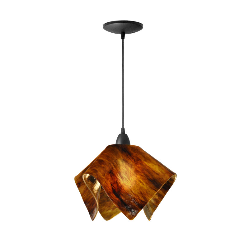 Luminaire suspendu Amergin, Grand, Noir, Terre