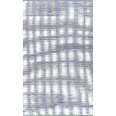 Acerra Hand Woven PET Geometric Blue Indoor Outdoor Rug