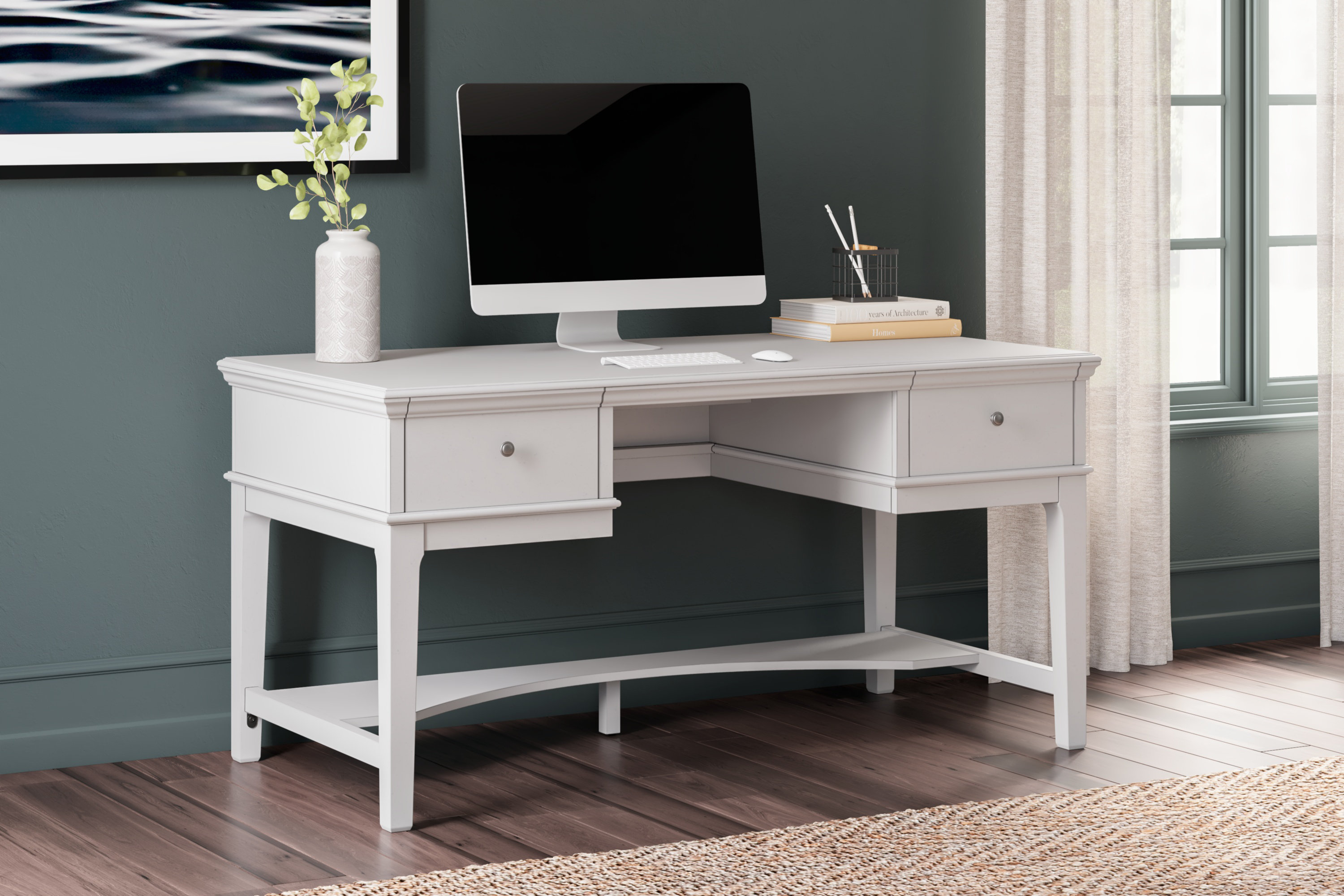 Kanwyn 66 8 Drawer Home Office Desk