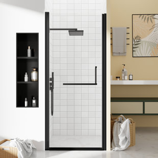LEROKA Diverse Pivot Shower Door with 6mm (1/4 in.) Tempered Glass