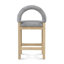 Tabouret de bar et de comptoir Heidi Boucle-106913244