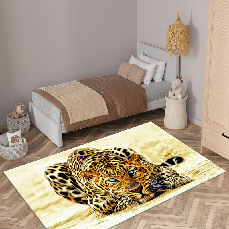 Bohemian Style Non Woven Thin Type Printed Rug with a Vibrant Geometric Pattern for a Touch of Eclectic Charm in your Living Room or Bedroom