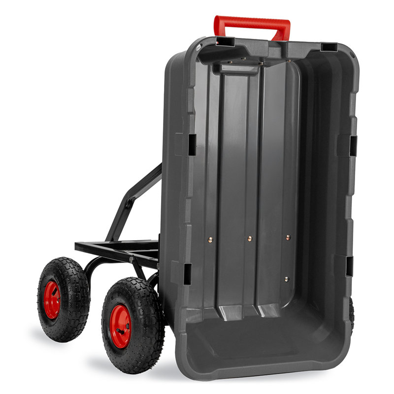 Barton, chariot de jardin multifonctionnel avec 800 lb Capacité et lit à benne basculante