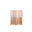 Paravent en bois massif à 4 plis, l 55,2 po x H 65 po, teinte naturelle, charnières en métal pour une utilisation simple et pratique, rehausse le décor de la pièce, se déplie sans effort, intérieur
