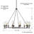 Ashantey 12 - Light Dimmable Wagon Wheel Chandelier