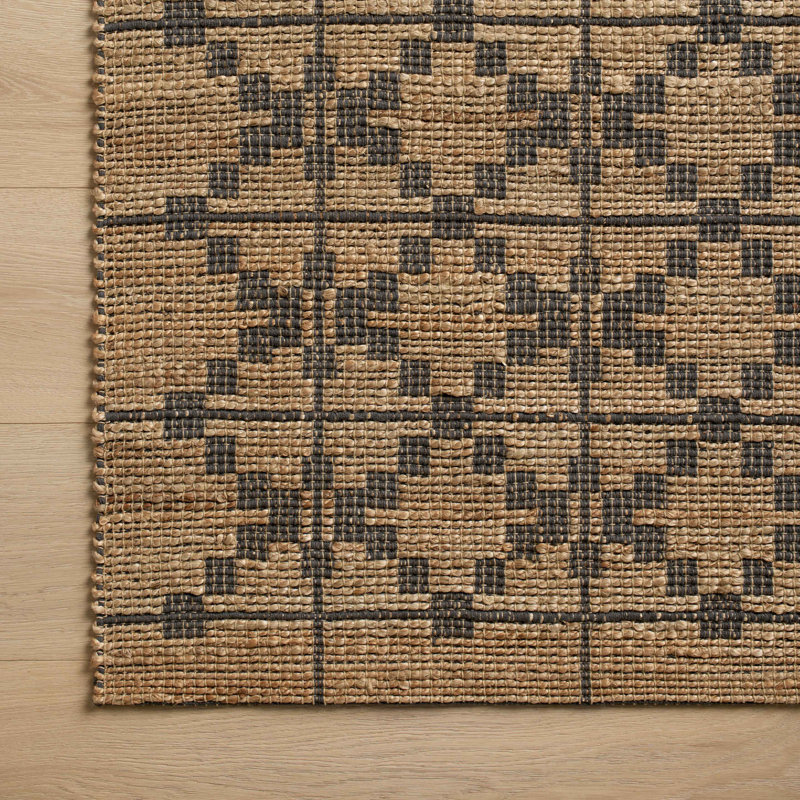 Tapis naturel / graphite Chris Loves Julia x Loloi Judy, Carré 1 pi 6 po