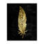 Plume mouchetée sur toile noire, design par Kim Allen-2123248726