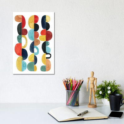Midcentury Sunrise I- Gallery-Wrapped Canvas Giclée